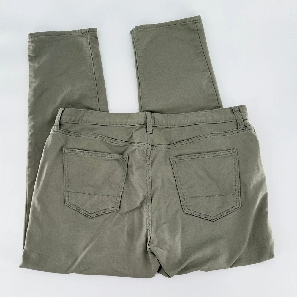 BANANA REPUBLIC Men's Travel Jeans Athletic Fit Olive Green 36x30 Stretch